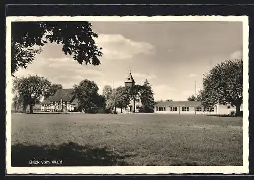 AK Echzell /Hessen, Forsthaus, Knabeninstitut Lucius, Blick vom Wald