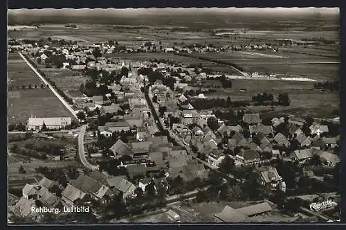 AK Rehburg, Gesamtansicht vom Flugzeug aus gesehen
