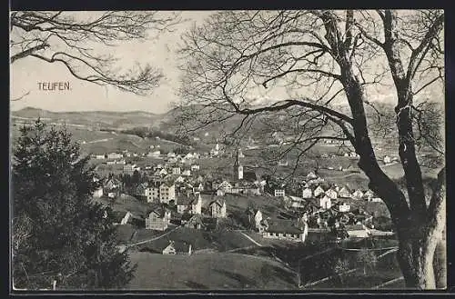 AK Teufen, Teilansicht mit Kirche