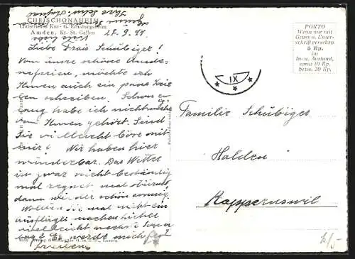 AK Amden, Ortsansicht mit Umgebung