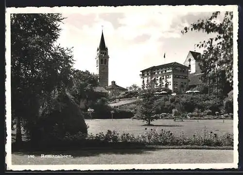 AK Romanshorn, Ortspartie mit Kirche