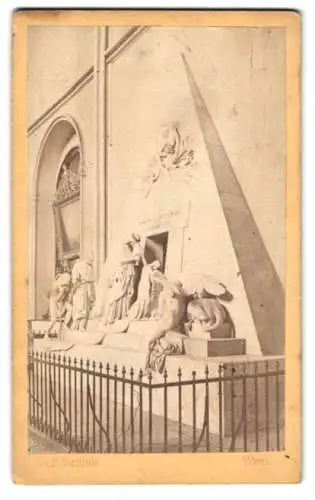 Fotografie A. F. Czihak, Wien, Ansicht Wien, Denkmal Maria Christ v. Genova in der Augustinerkirche