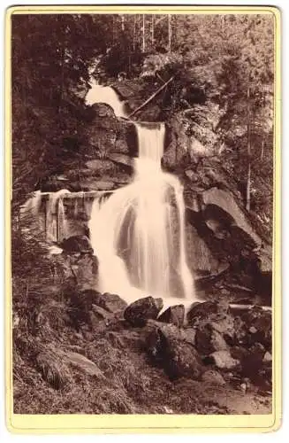 Fotografie unbekannter Fotograf, Ansicht Triberg, der trieberger Wasserfall, 1879