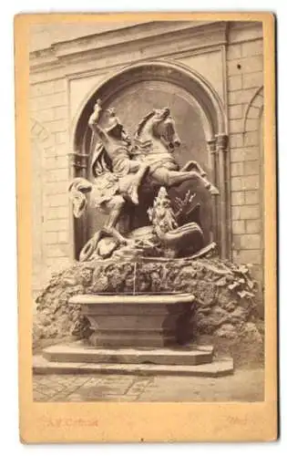 Fotografie A. F. Czihak, Wien, Ansicht Wien, St. Georgsbrunnen im Palais Montenuovo