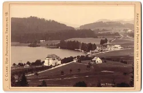 Fotografie C. Clare, Freiburg i. B., Ansicht Titisee, Blick auf die Hotels am See