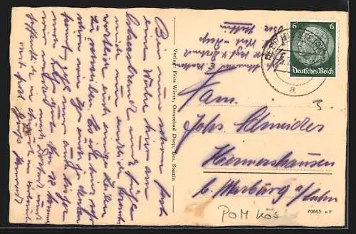 AK Deep /Bez. Stettin, Rega-Mündung