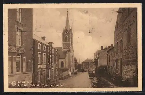 AK Beauraing, Rue de l`Eglise et de la Grotte