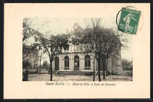 AK Saint-Sorlin, Hotel de Ville et Ecole de Garcons