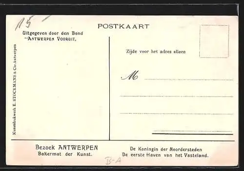 Künstler-AK Antwerpen, De Kerels van Vlaanderen