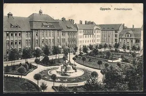 AK Oppeln, Blick auf den Friedrichsplatz