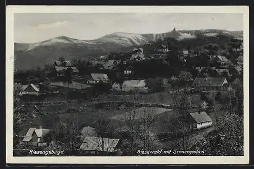 AK Kiesewald /Riesengebirge, Teilansicht mit Schneegruben