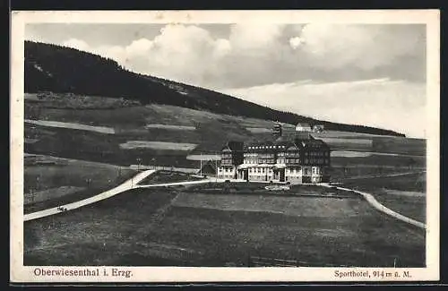 AK Oberwiesenthal, Blick auf das Sporthotel