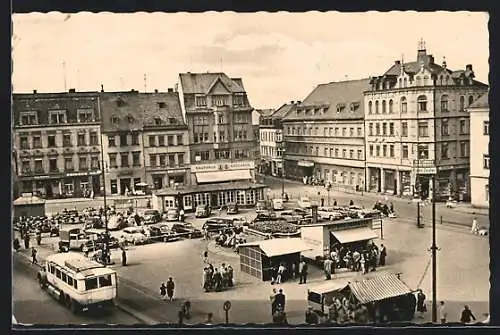 AK Annaberg-Buchholz, Blick auf den Marktplatz