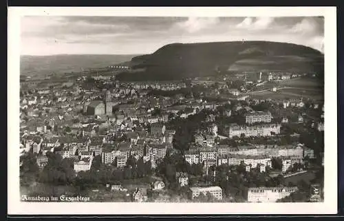 AK Annaberg i. Erzgeb., Panoramablick aus der Luft