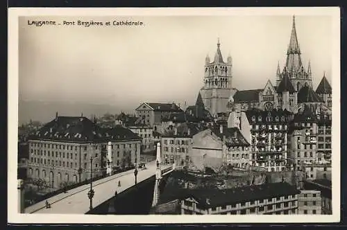 AK Lausanne, Pont Bessières et Cathédrale