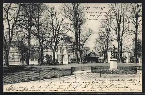 AK Genève, Promenade des Bastions