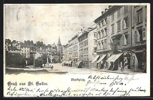 AK St. Gallen, Marktplatz