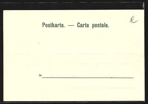 AK Baden, Teilansicht mit Brücke und Kirche