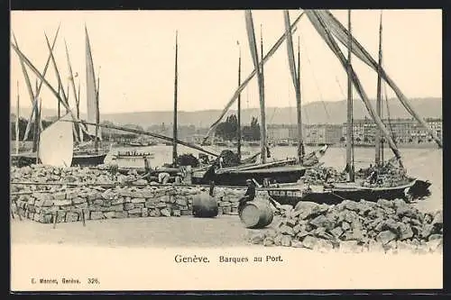 AK Genève, Barques au Port