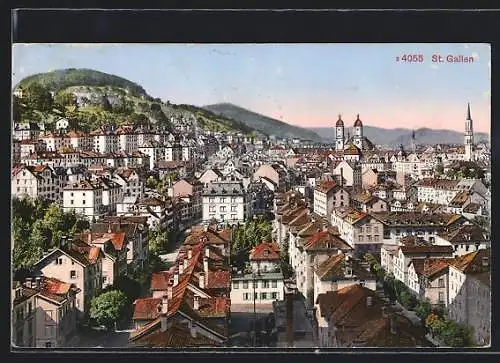 AK St. Gallen, Sicht über den Ort