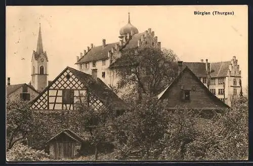 AK Bürglen, Blick zum Schloss