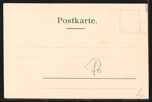 AK Stein a. Rhein, Teilansicht mit Brücke