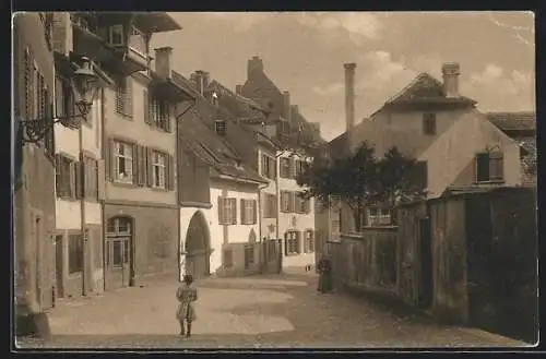 AK Basel, Blick in die Petersgasse