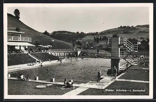 AK Heiden, Schwimmbad mit Sprungturm