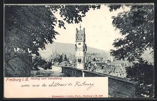 AK Freiburg i. B., Abstieg vom Schlossberg