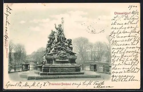 AK Düsseldorf, Provinzial-Denkmal