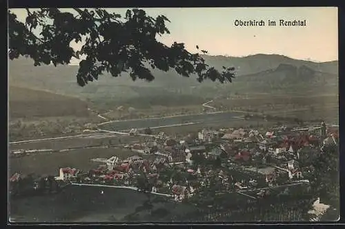 AK Oberkirch im Renchtal, Teilansicht mit Kirche