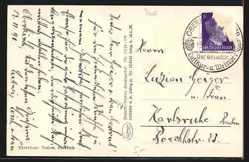 AK Oberkirch i. B., Teilansicht mit Kirche