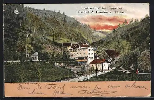 AK Oppenau, Gasthof & Pension zur Taube im Lierbachthal