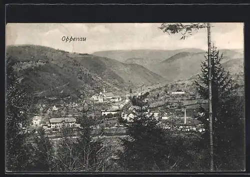 AK Oppenau, Teilansicht mit Kirche