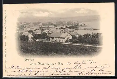 AK Starnberg /Starnberger See, Teilansicht