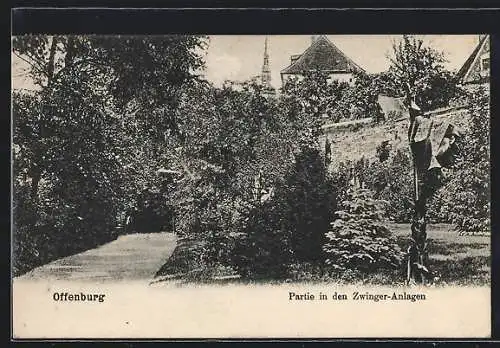 AK Offenburg, Partie in den Zwinger-Anlagen