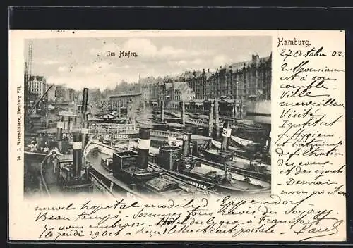 AK Hamburg-Harburg, Im Hafen