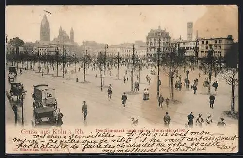 AK Köln a. Rh., Der Neumarkt nach seiner Renovation 1902
