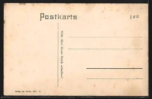 AK Köln a. Rh., Am Leystapel mit Booten