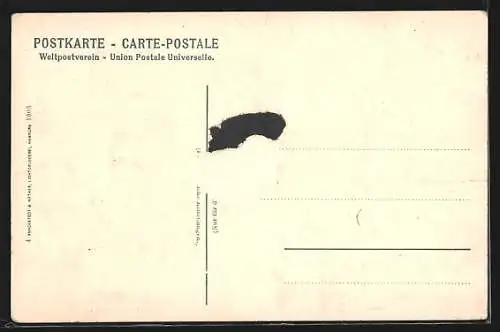 AK Hamburg-Neustadt, Jungfernstieg mit Strassenbahn