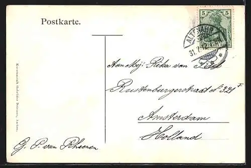 AK Remagen, Totalansicht vom Victoriaberg, Passepartout