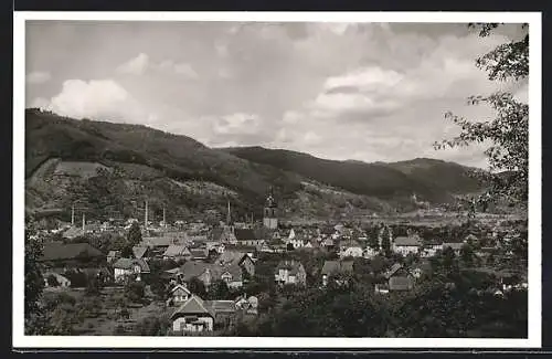 AK Haslach i. Kinzigtal, Teilansicht mit Kirche