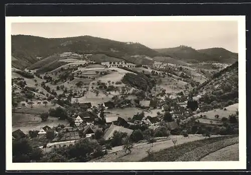 AK Oberharmersbach-Riersbach /Badischer Schwarzwald, Panorama