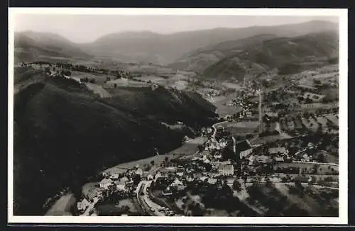 AK Oberharmersbach /Schwarzw., Ortsansicht mit Umgebung aus der Vogelschau