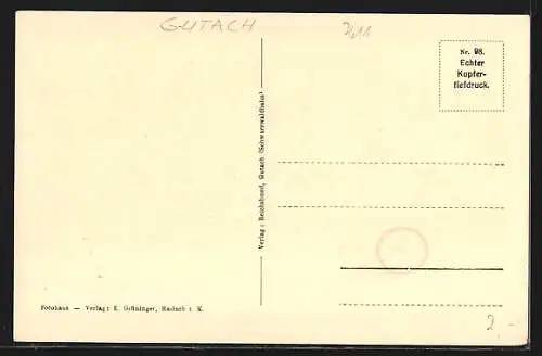 AK Gutach / Schwarzwaldbahn, Kriegerdenkmal, Relief Heimkehr