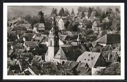 AK Meisenheim /Glan, Teilansicht mit kath. Kirche