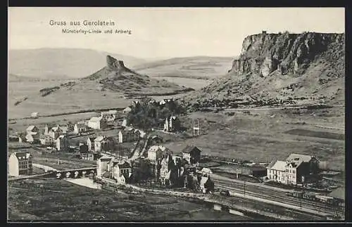 AK Gerolstein, Teilansicht mit Münsterley Linde und Anberg