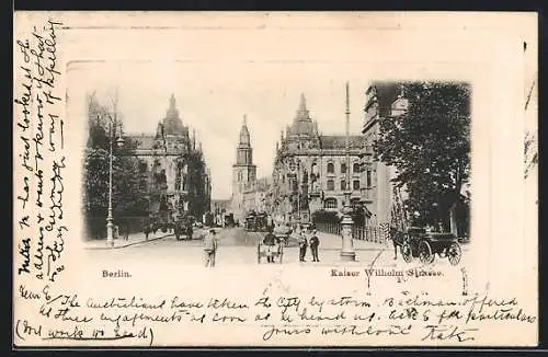 AK Berlin, Kaiser Wilhelm Strasse