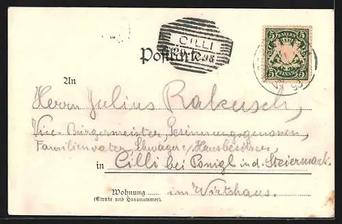 AK Wörishofen, Partie in der Poststrasse