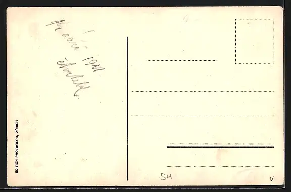 AK Rheinfall, Teilansicht mit Beobachtungsplateau